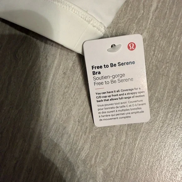 lululemon athletica Free To Be Serene Bra - White - Picture 3 of 5